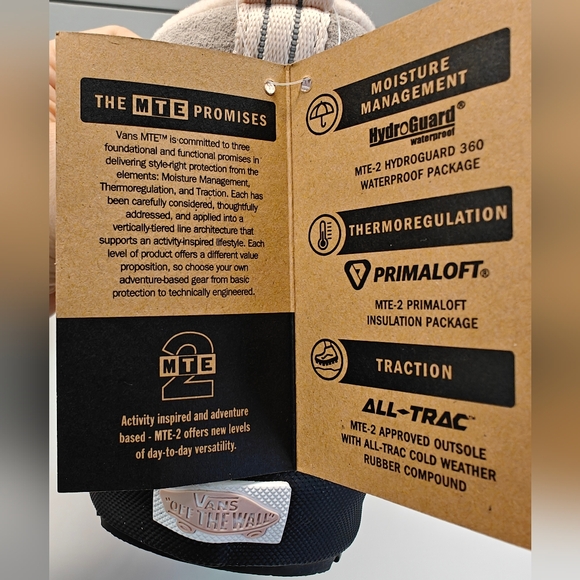 Vans SK8-Hi DR MTE-2 Rose Smoke All-Trac Weatherproof Boots Size Women's 7.5 - Picture 8 of 12